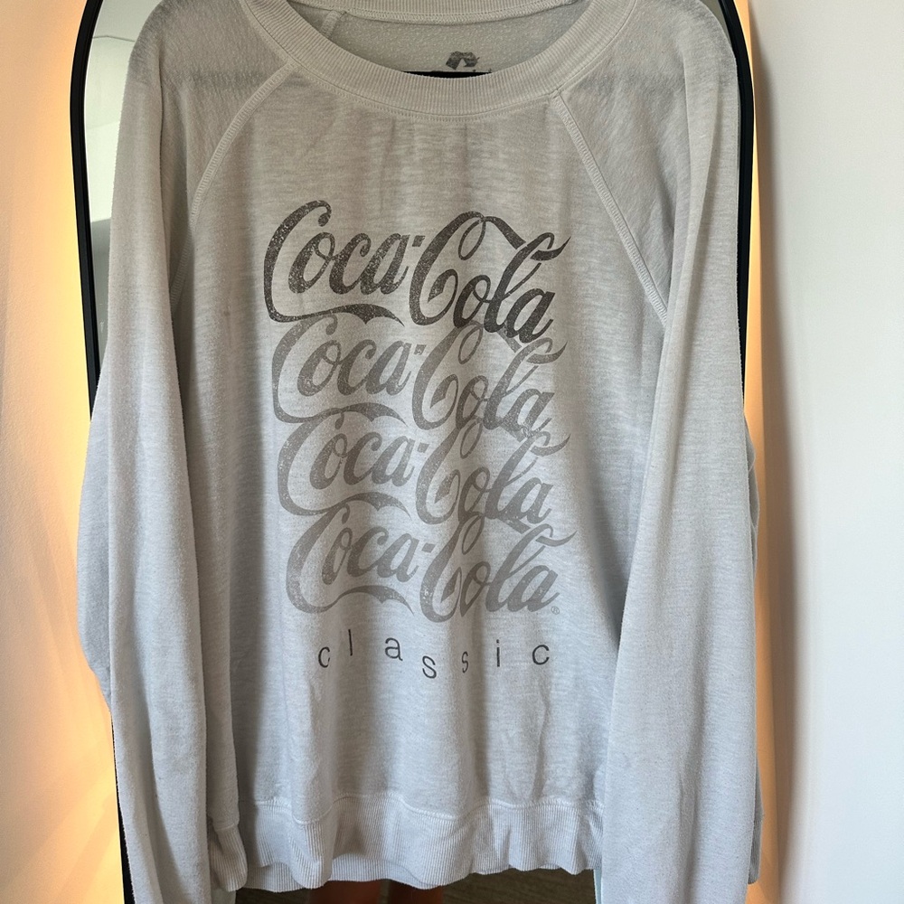 Vintage recycled, karma Coca-Cola light crewneck